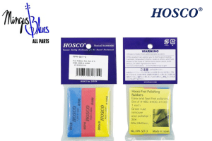 KIT DE 3 GOMAS PARA PULIR FRETS