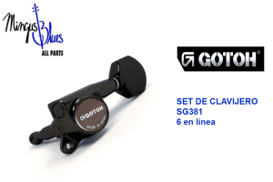 GOTOH SG381  07- SET DE CLAVIJEROS 6 en linea BK