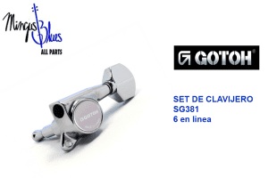 GOTOH SG381  07- SET DE CLAVIJEROS 6 en linea CR