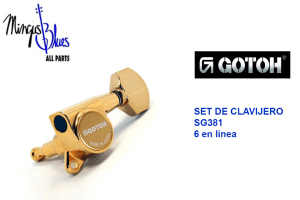 GOTOH SG381  07- SET DE CLAVIJEROS 6 en linea GD