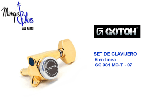 GOTOH SG381 07-  SET DE CLAVIJEROS CON BLOQUEO - GD- 6 En Linea
