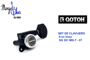 SET GOTOH SG381 - 07 Color Negro - 6 En Linea - CON BLOQUEO