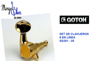 GOTOH SET DE CLAVIJEROS 6 en linea SG381- GD