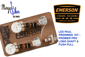 Emerson Custom Les Paul Prewired Kit with Long Push Pull Pots